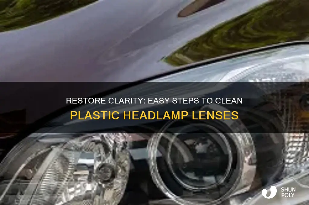 how to clean plastic headlamp lens