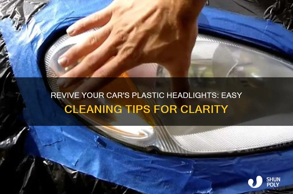 how to clean plastic headlights on a car
