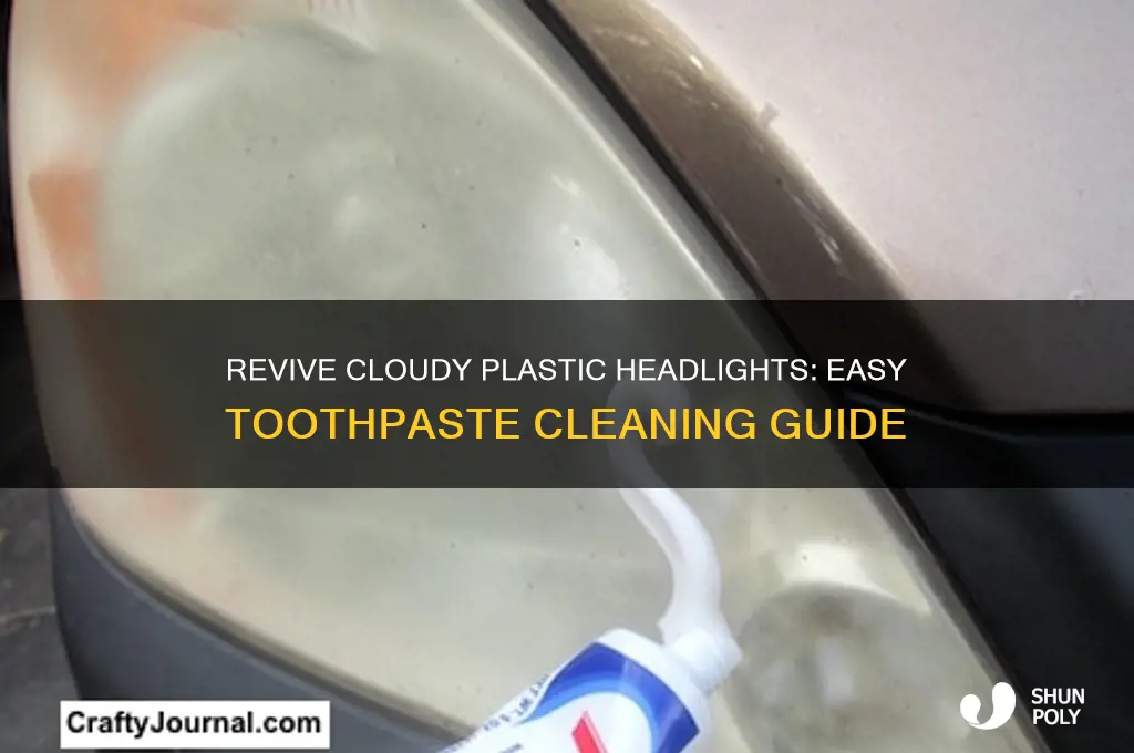 how to clean plastic headlights with toothpaste