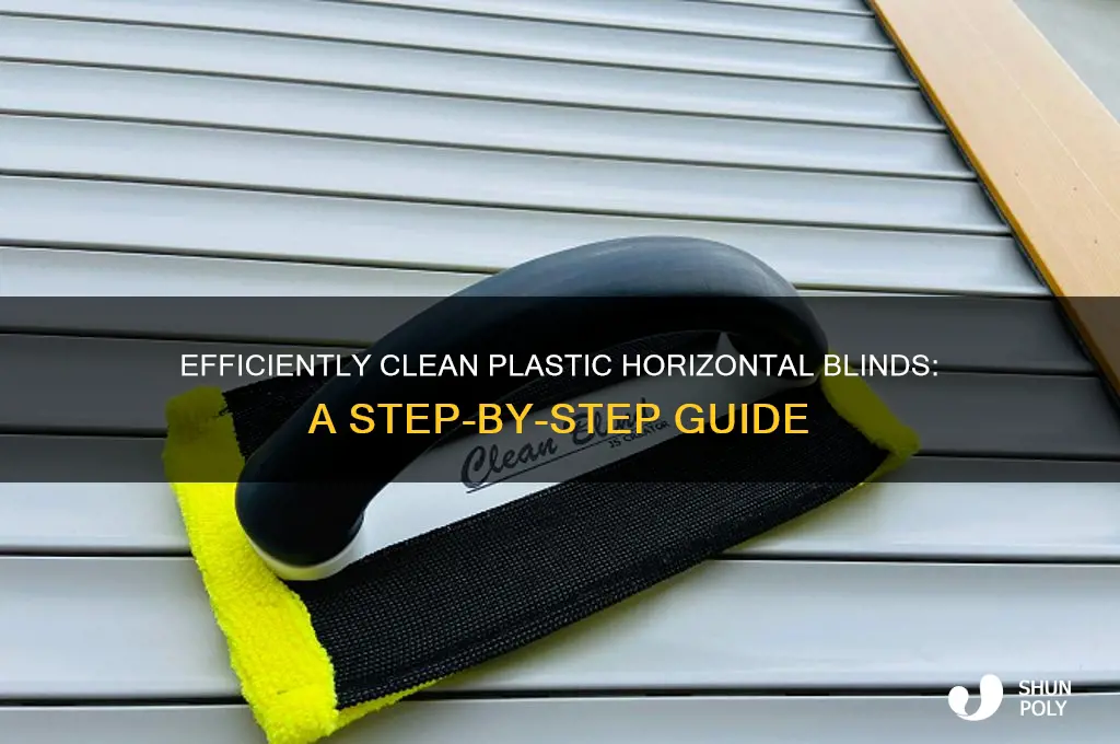 how to clean plastic horizontal blinds