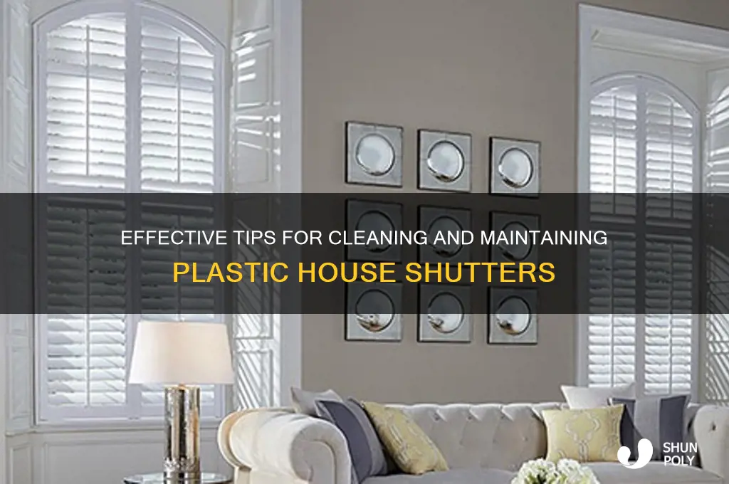 how to clean plastic house shutters