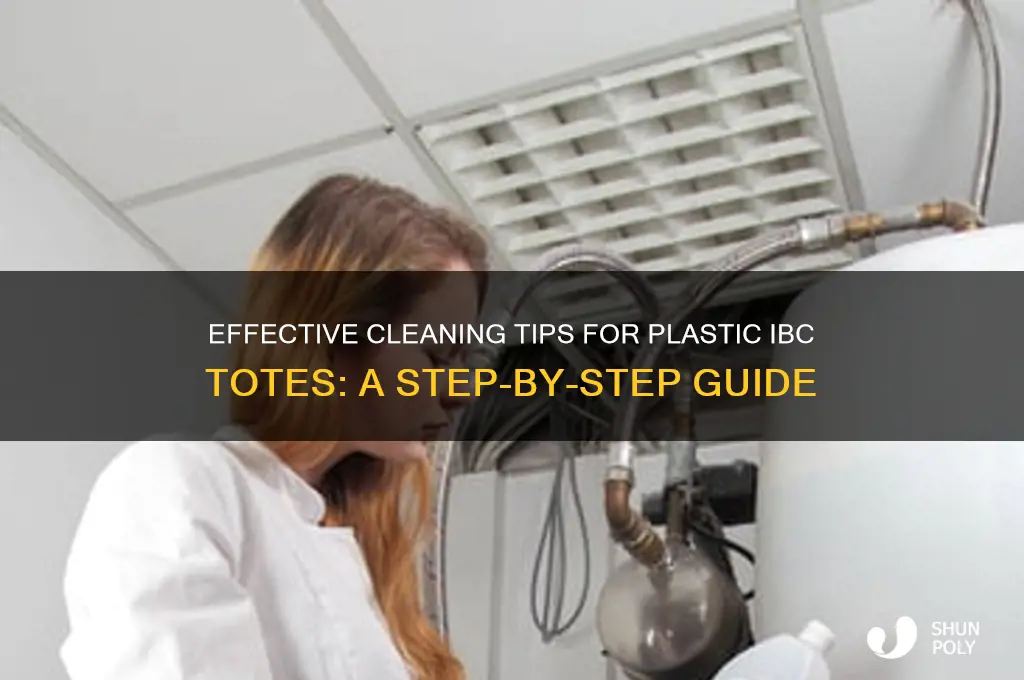 how to clean plastic ibc tote