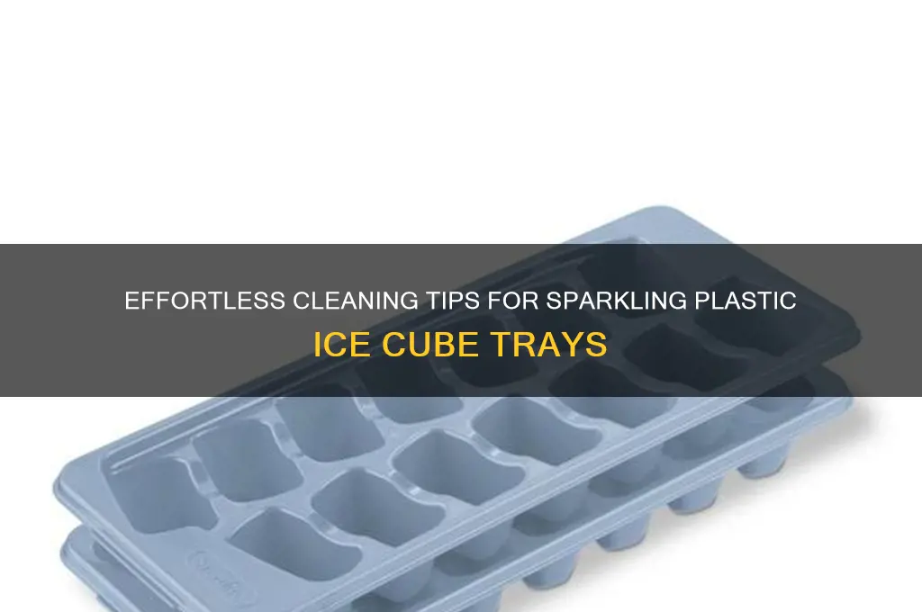 how to clean plastic ice cube trays