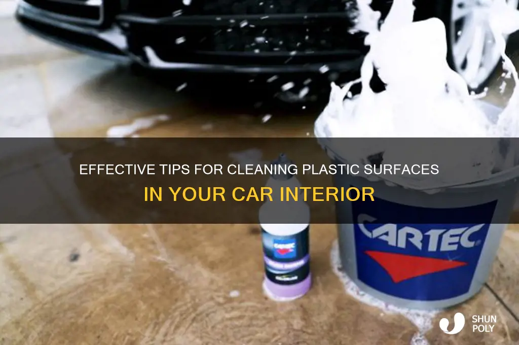 how to clean plastic in a car