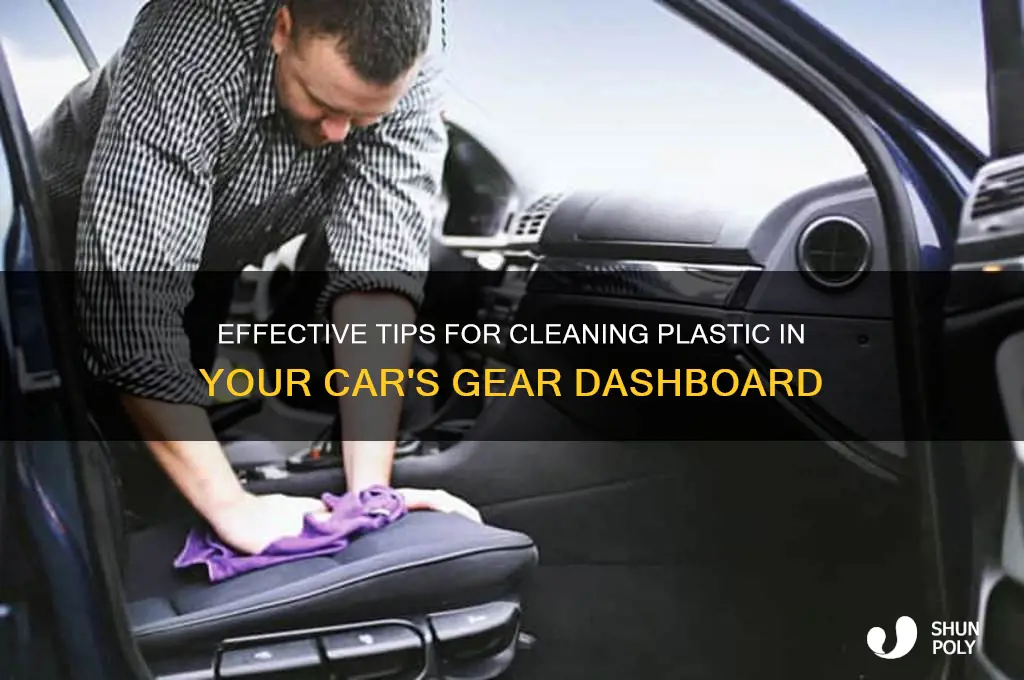 how to clean plastic in gear dashboard car