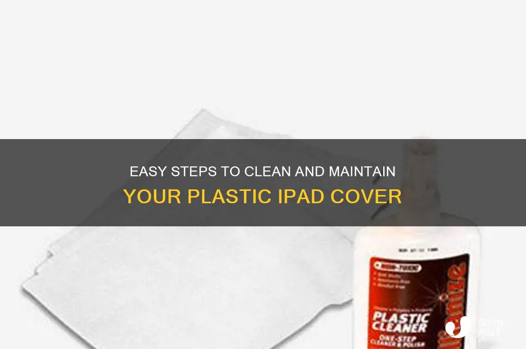 how to clean plastic ipad cover