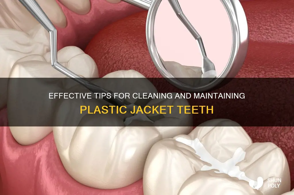 how to clean plastic jacket teeth