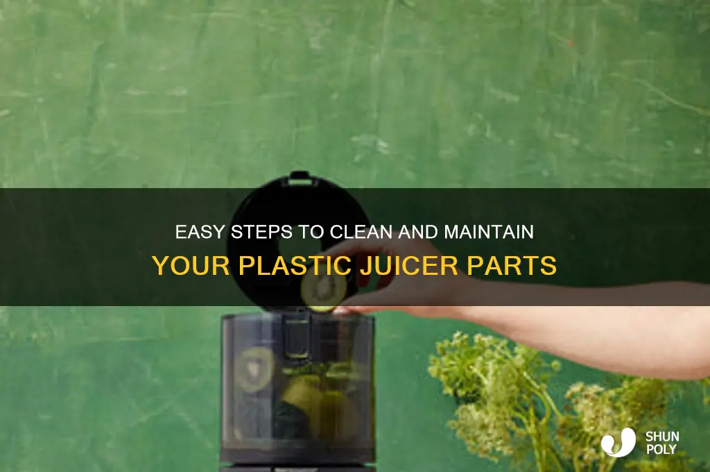 how to clean plastic juicer parts