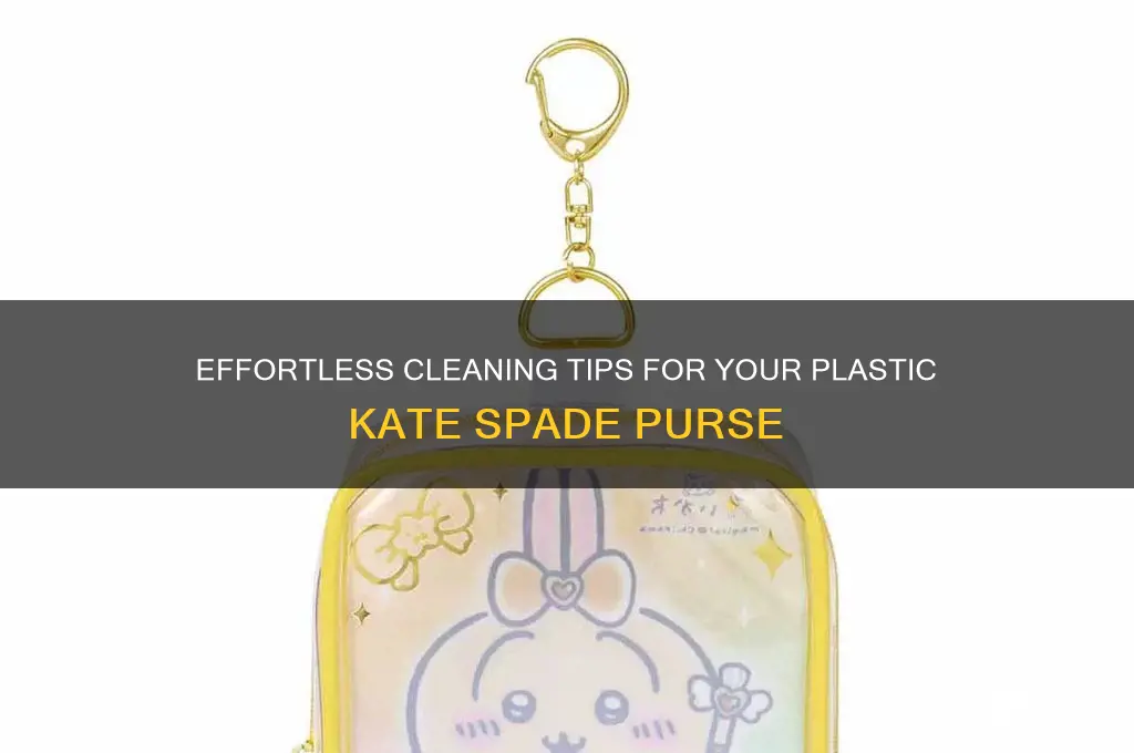 how to clean plastic kate spade purse