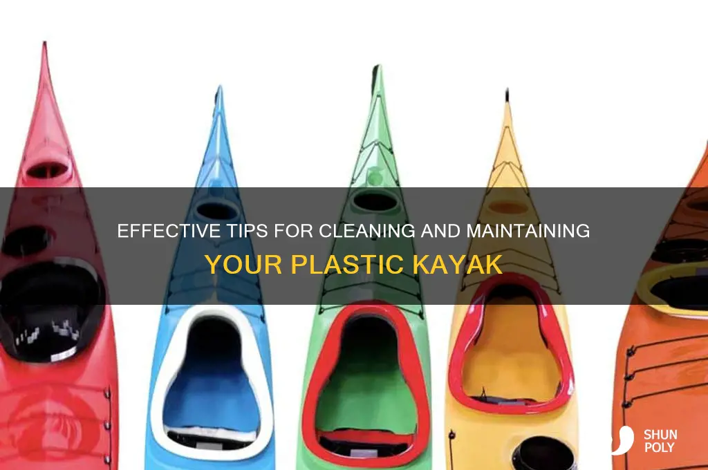 how to clean plastic kayak