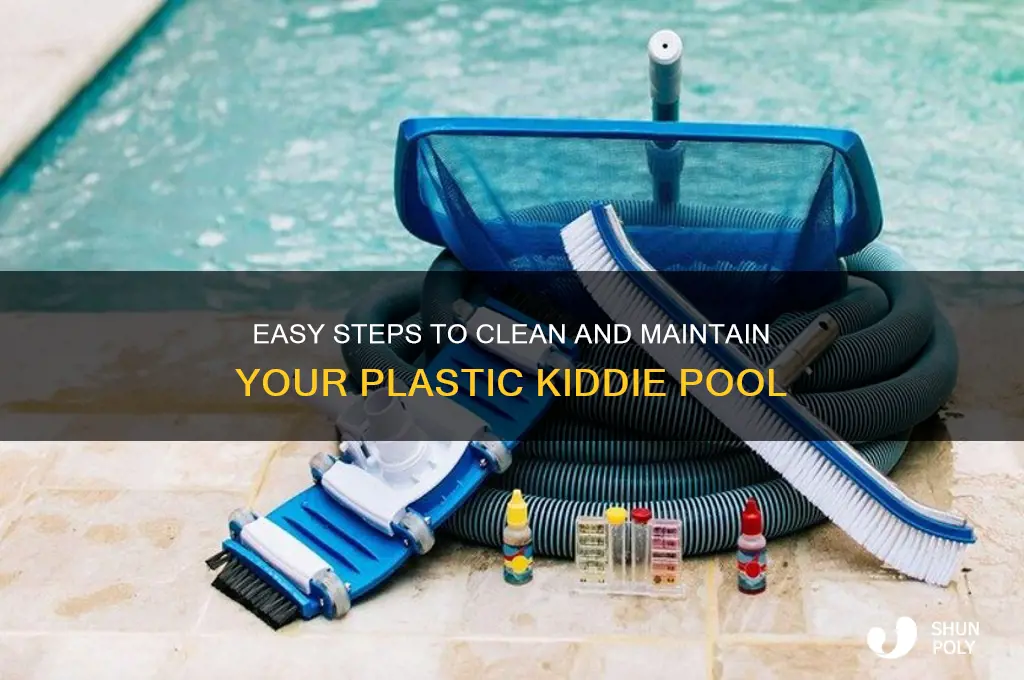 how to clean plastic kiddie pool