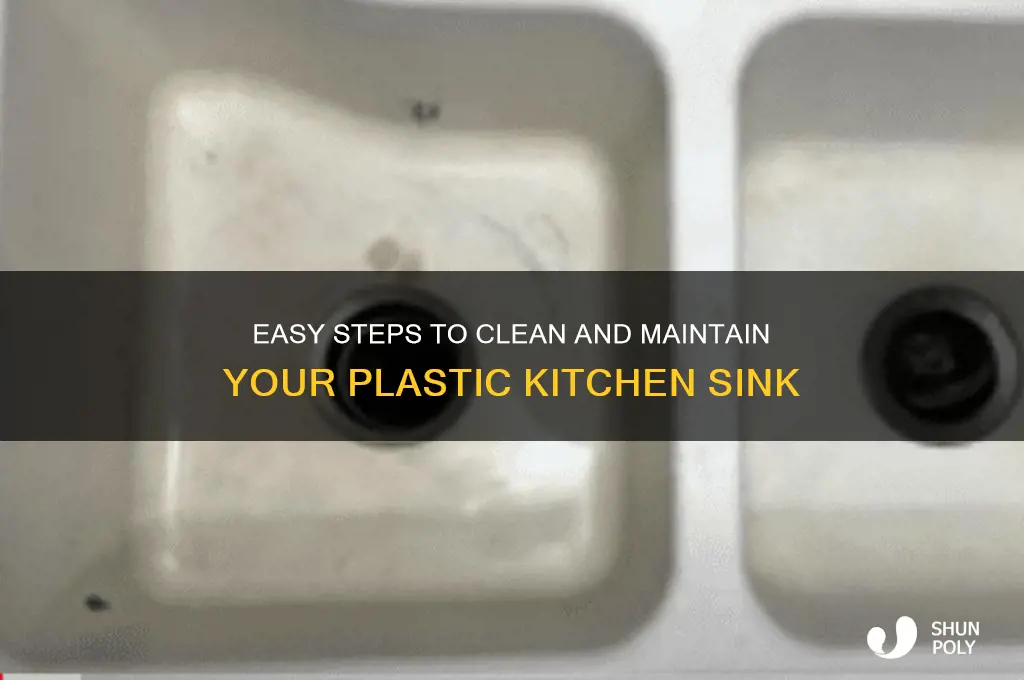 how to clean plastic kitchen sink