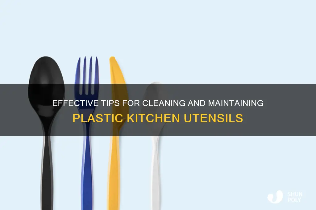 how to clean plastic kitchen utensils