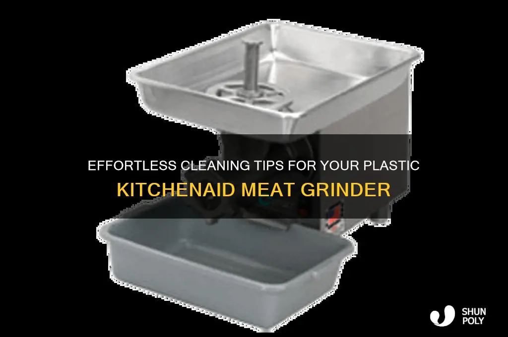 how to clean plastic kitchenaid meat grinder