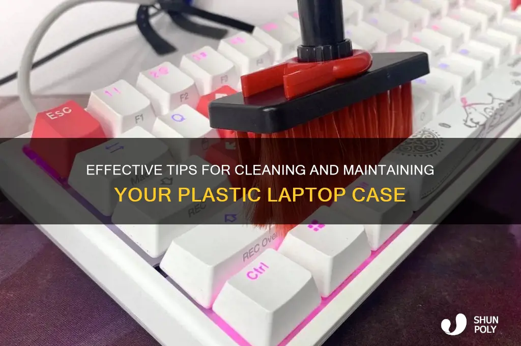 how to clean plastic laptop case