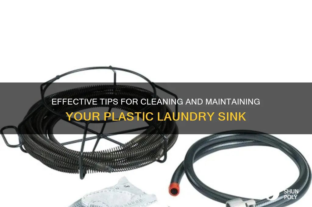 how to clean plastic laundry sinks