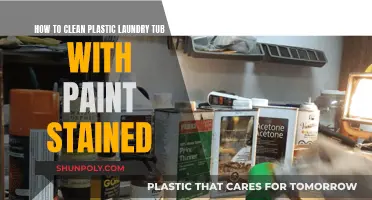 Effective Ways to Remove Paint Stains from Plastic Laundry Tubs