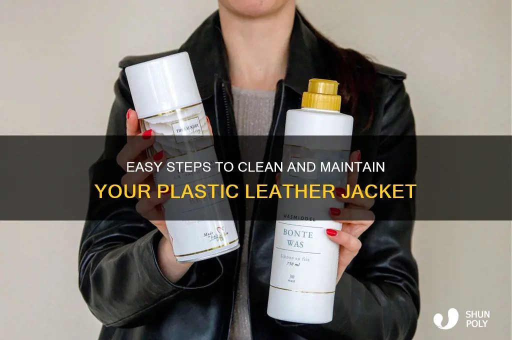 how to clean plastic leather jacket