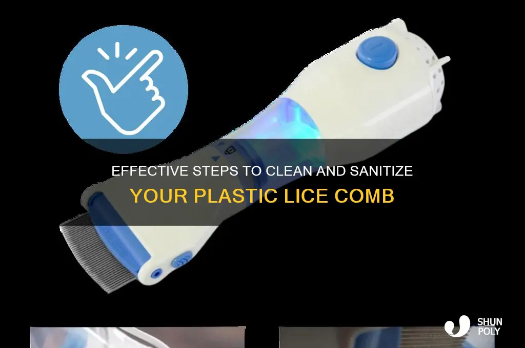 how to clean plastic lice comb