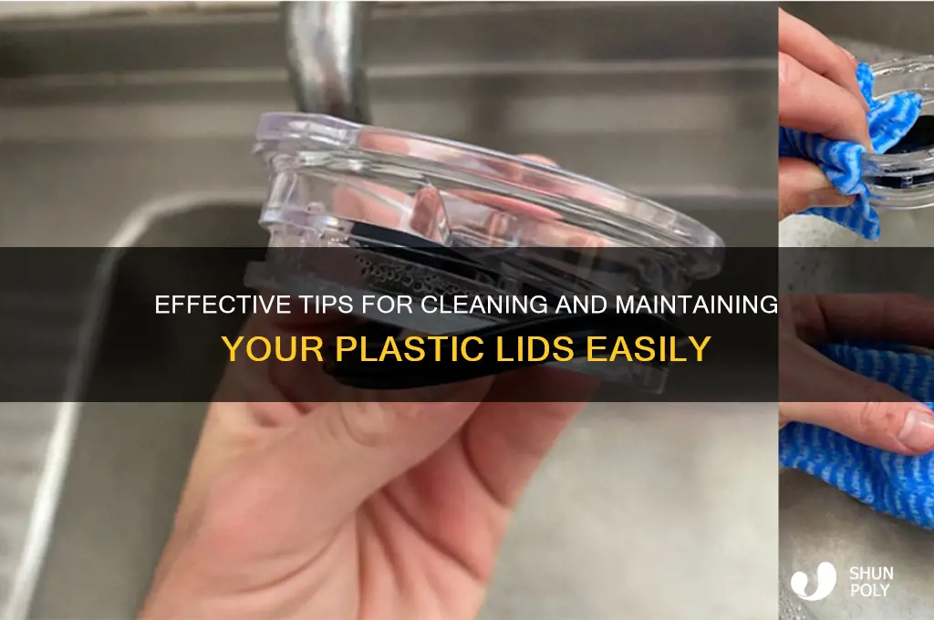 how to clean plastic lids