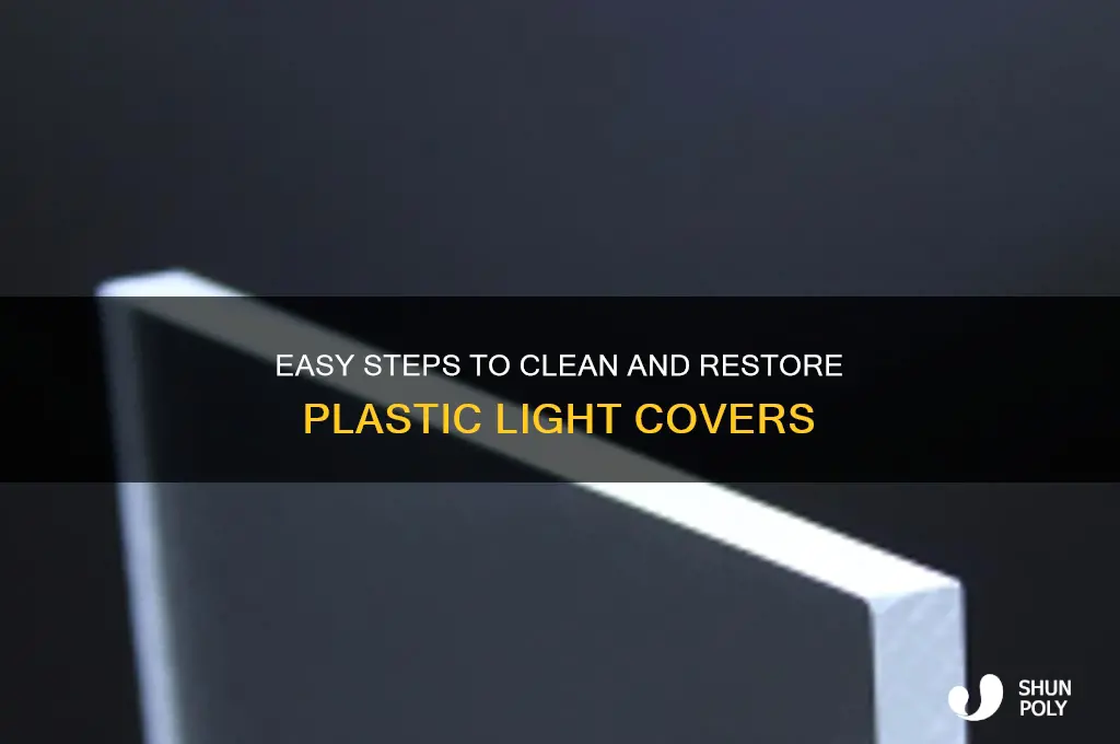 how to clean plastic light covers