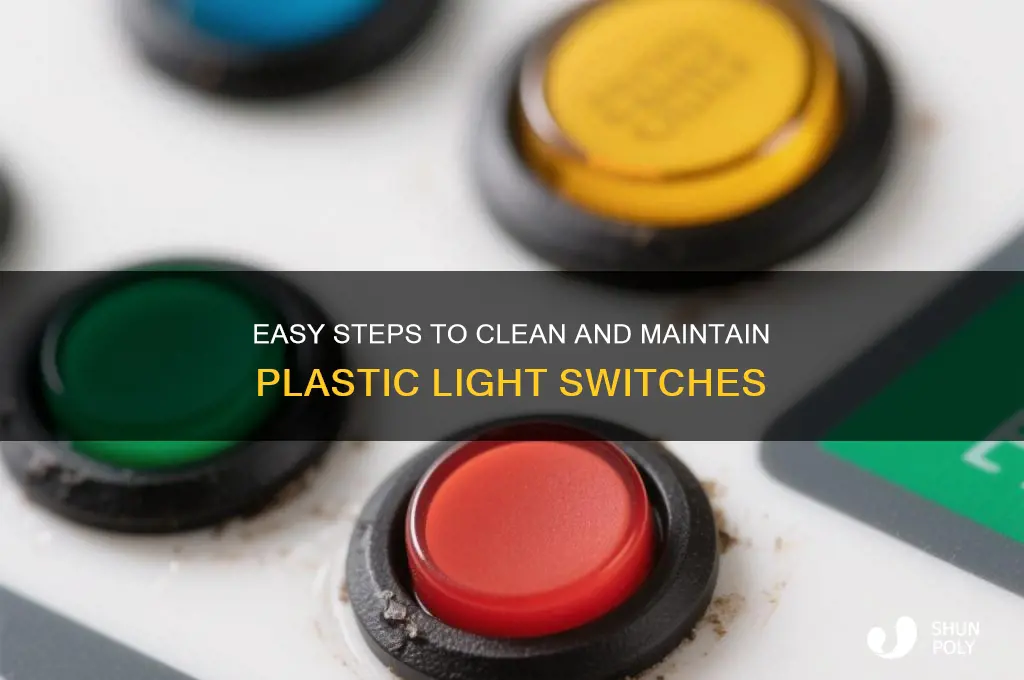how to clean plastic light switches