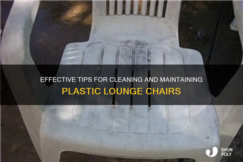 how to clean plastic lounge chairs