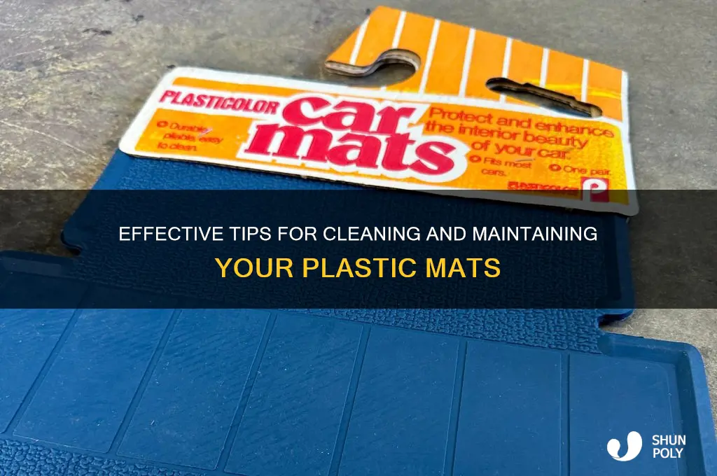 how to clean plastic mats