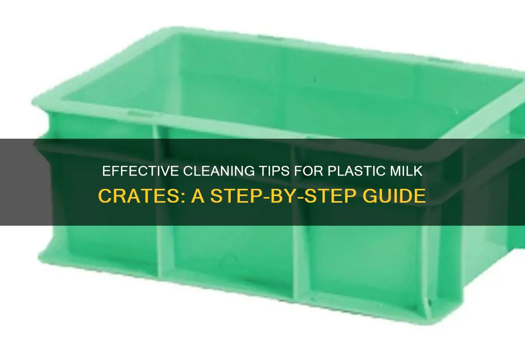 how to clean plastic milk crates