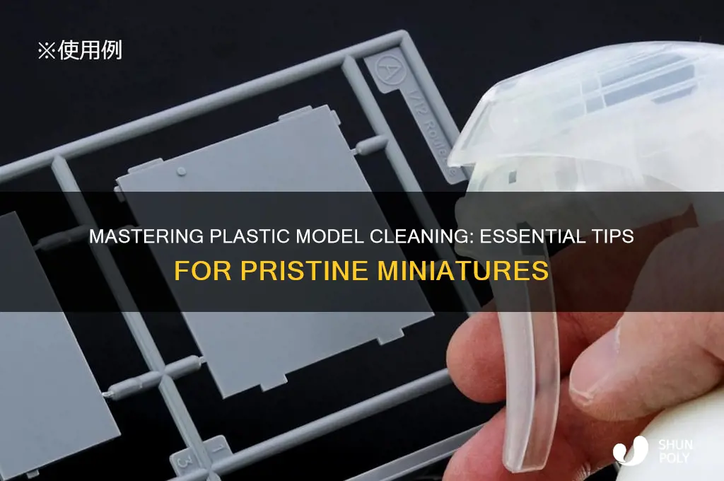 how to clean plastic models