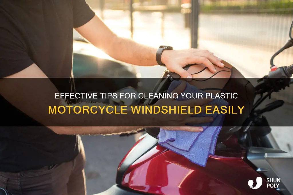 how to clean plastic motorcycle windshield