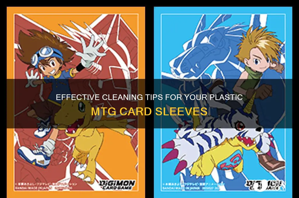 how to clean plastic mtg sleeves