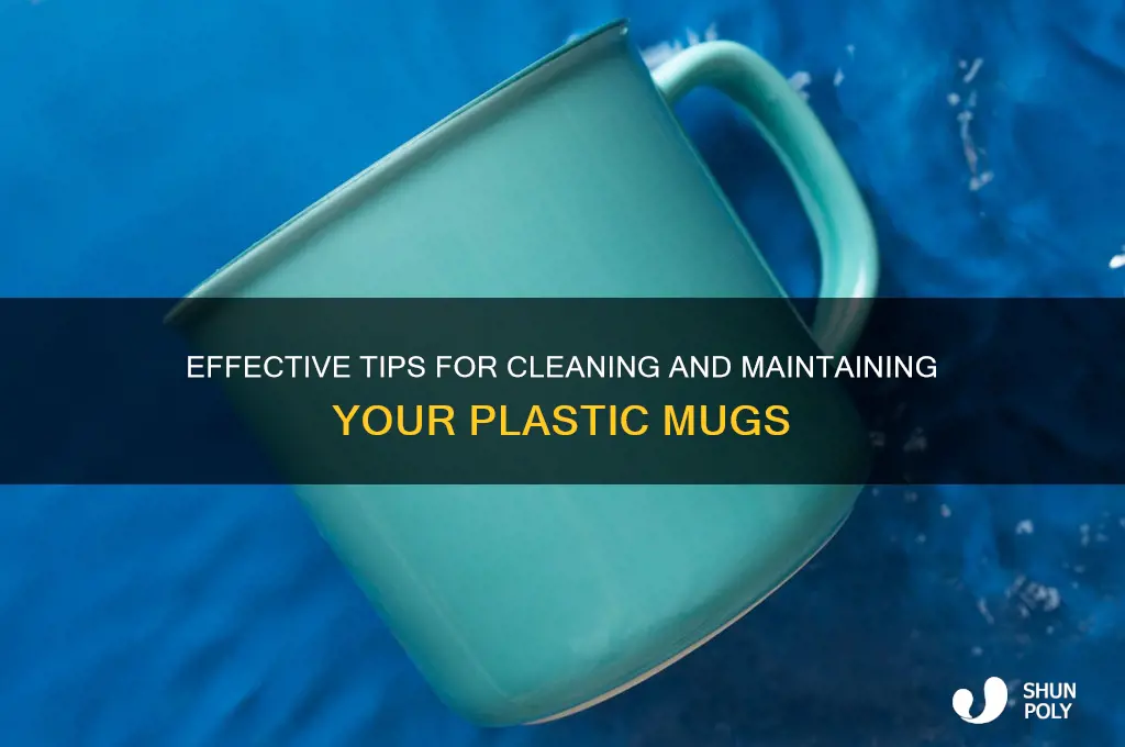 how to clean plastic mugs