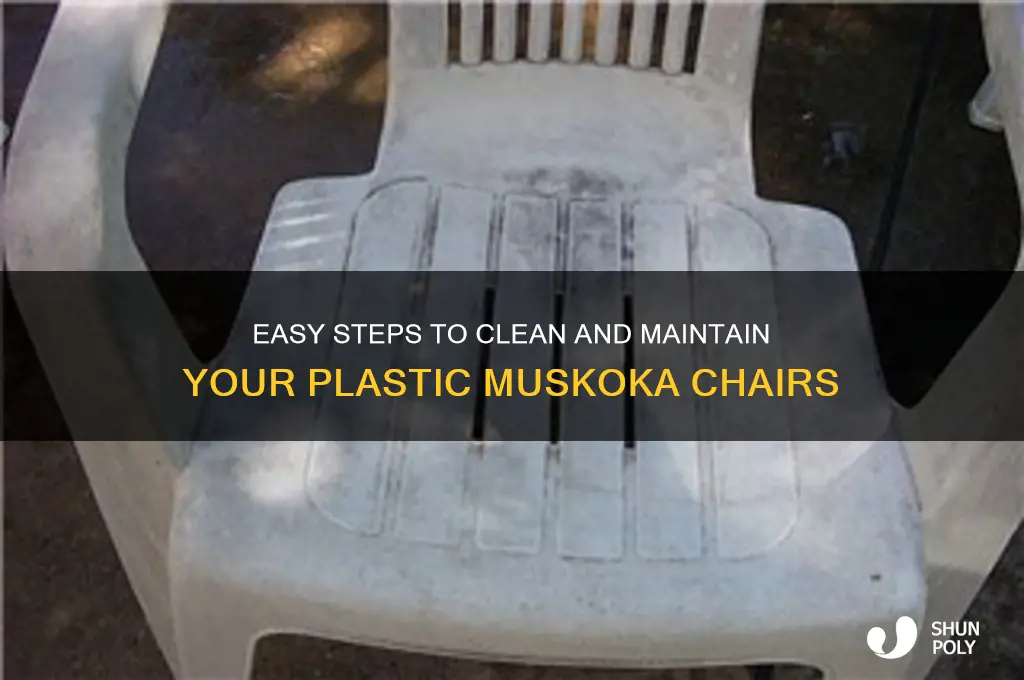 how to clean plastic muskoka chairs