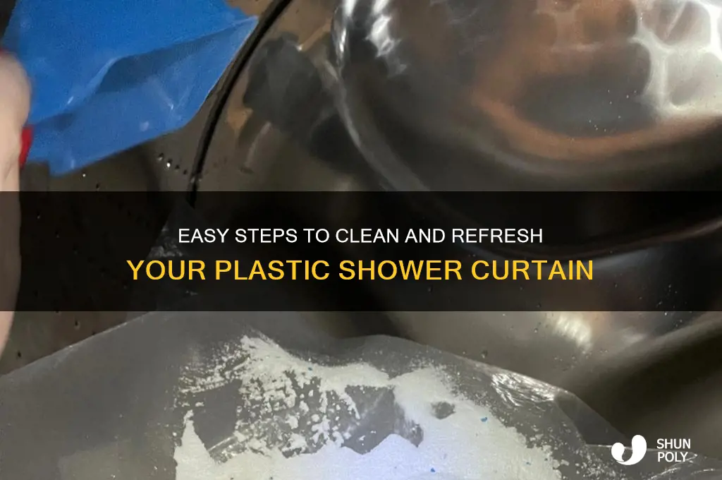 how to clean plastic of shower curtain