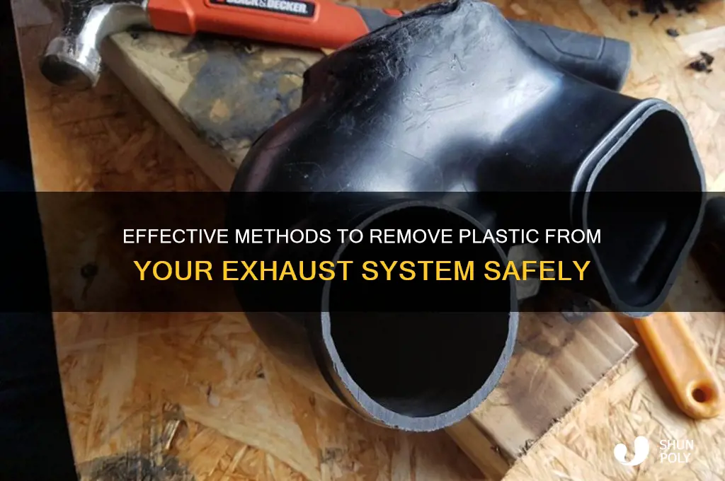 how to clean plastic off exhaust