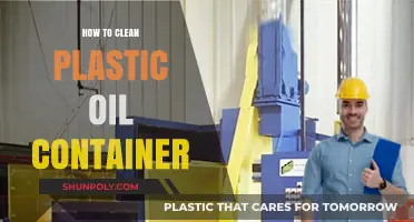 Effective Tips for Cleaning Your Plastic Oil Container Safely