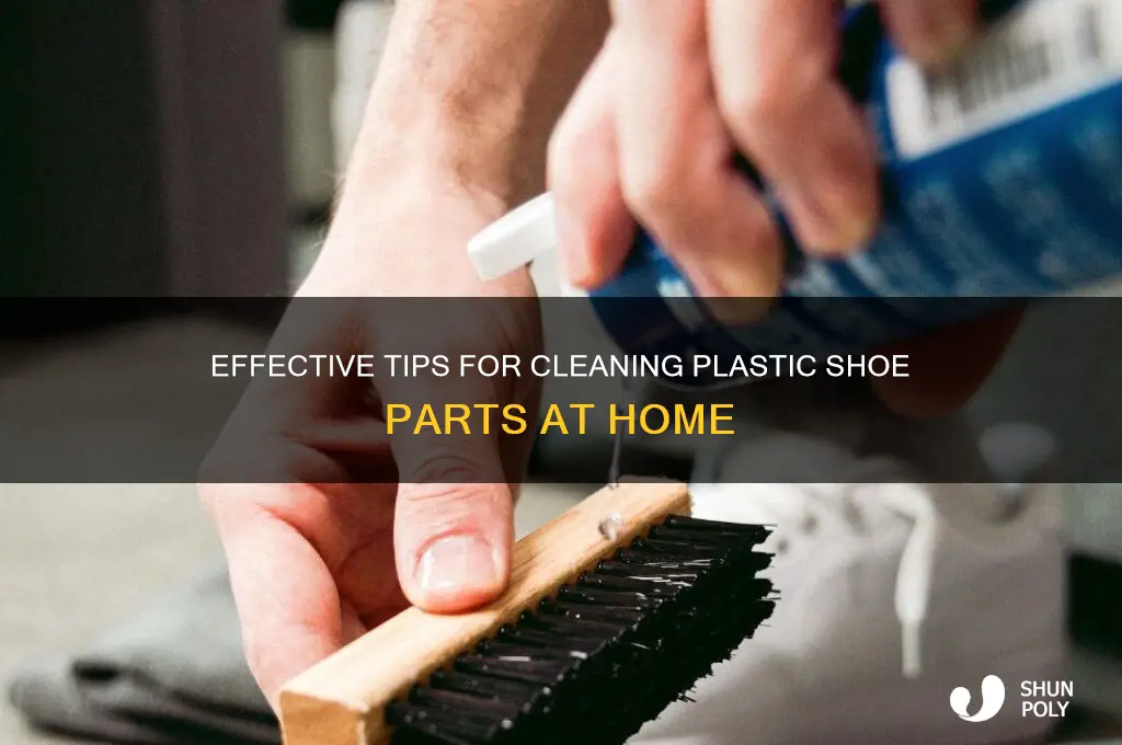 how to clean plastic on shoes