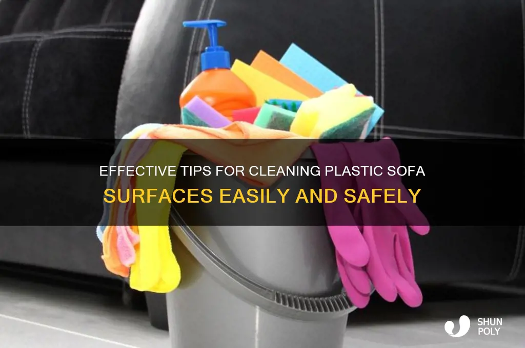 how to clean plastic on sofa