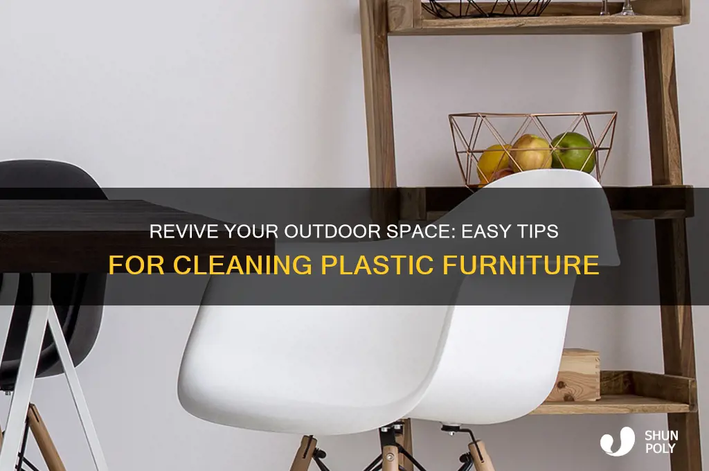 how to clean plastic outside furniture