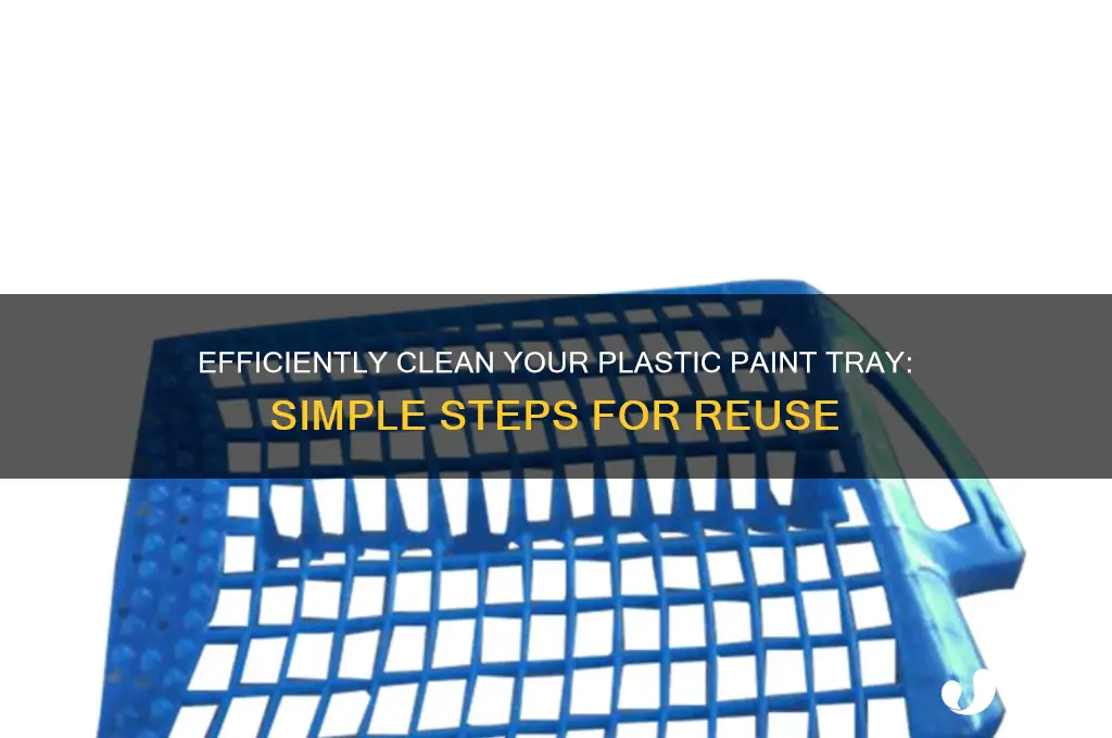 how to clean plastic paint tray