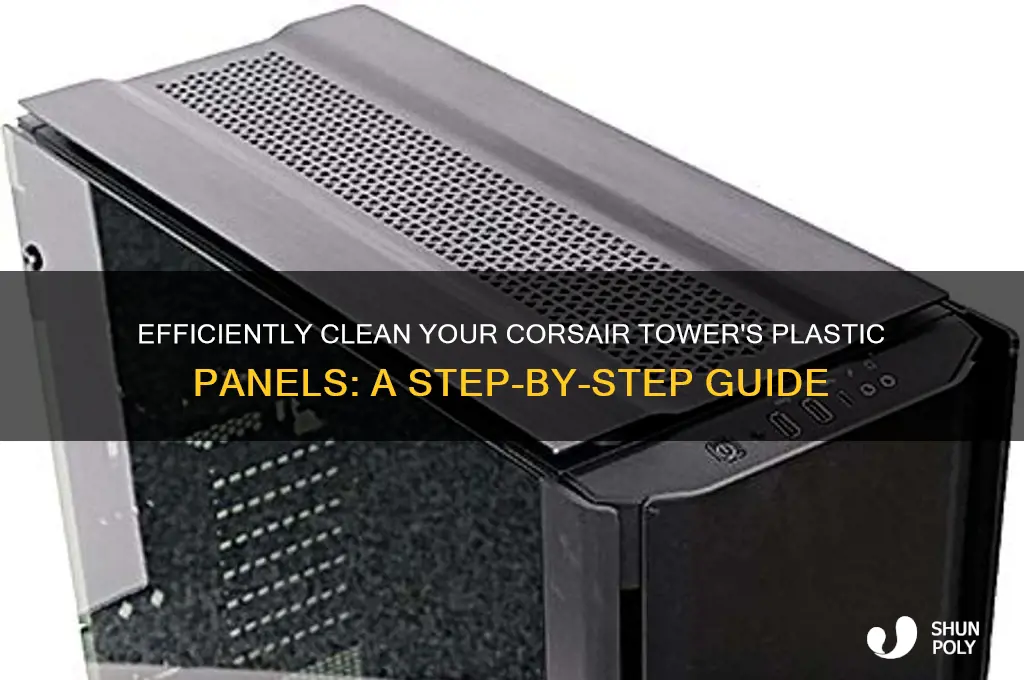 how to clean plastic panel corsair tower