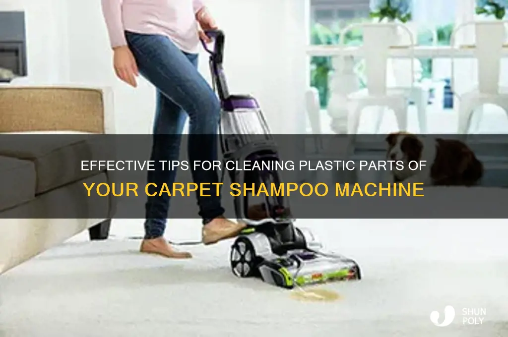 how to clean plastic parts of a carpet shampoo machine