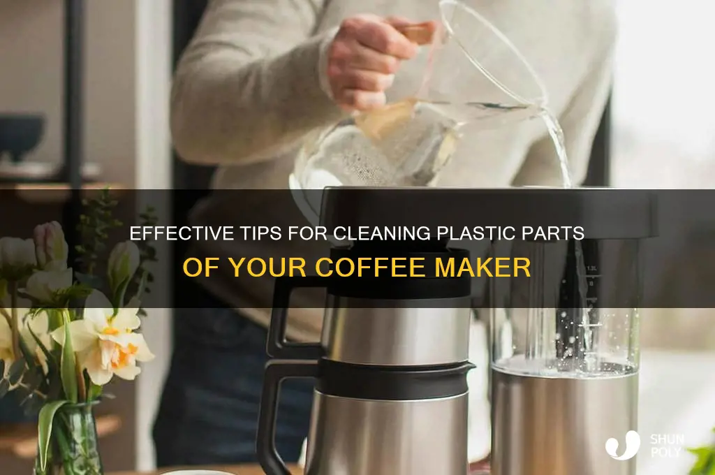 how to clean plastic parts of coffee maker