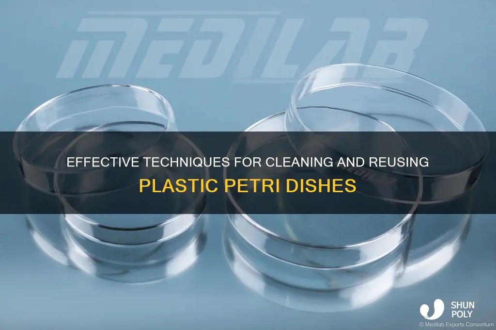 how to clean plastic petri dishes