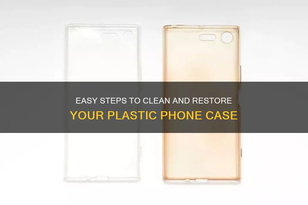 how to clean plastic phone case