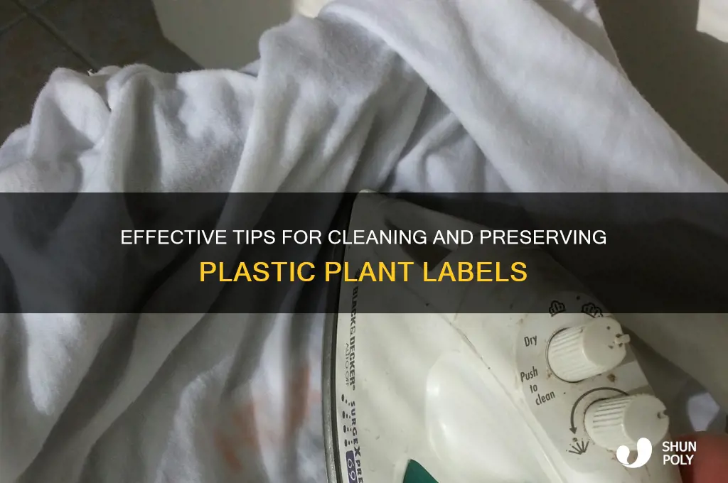 how to clean plastic plant labels