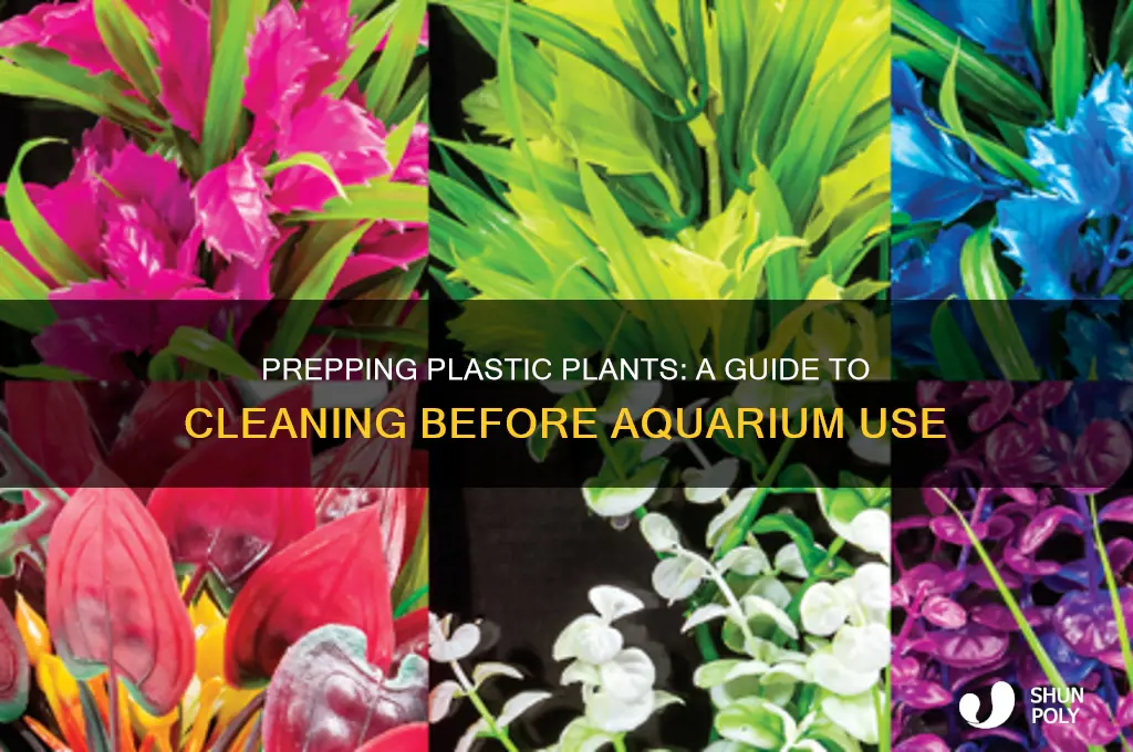 how to clean plastic plants before putting in aquarium