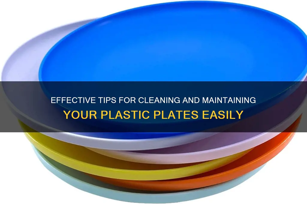 how to clean plastic plates