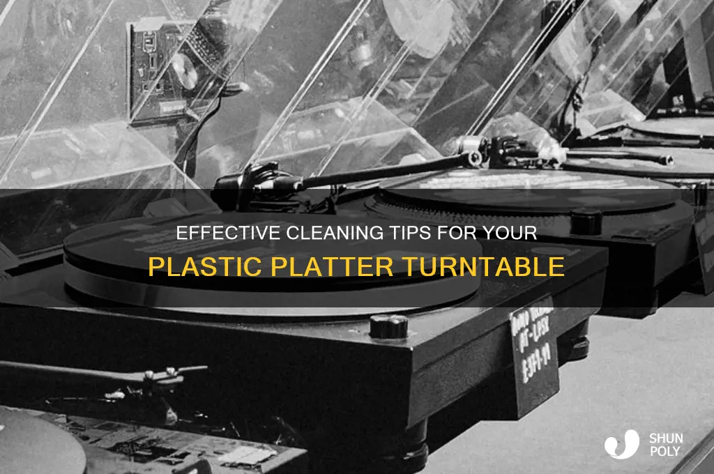 how to clean plastic platter turntable